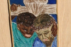 7. Simon of Cyrene helps to carry the cross